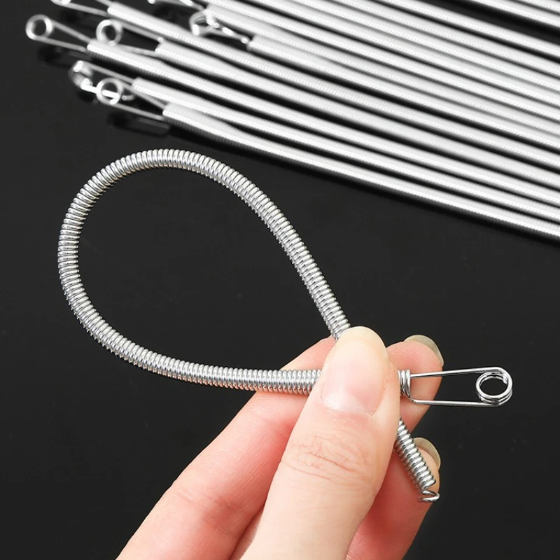 1/2Pcs Rope Threading Tool Bendable Spring Drawstring Threader Clip Drawstring Thread Multi Functional DIY Sewing Accessories