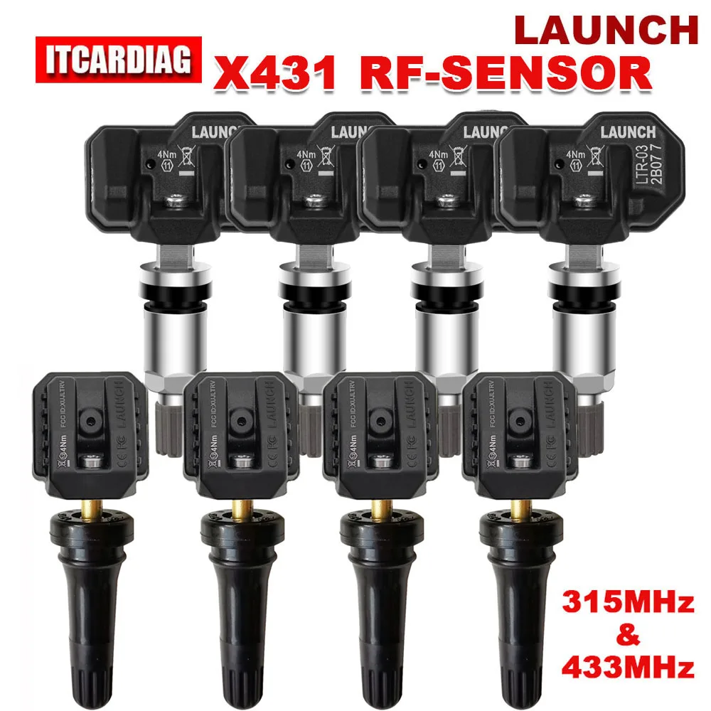 LAUNCH X431 2in1 RF-SENSOR TPMS Sensor 315MHz/433MHz TPMS Tire Repair Tool Scanner TSGUN Tire Pressure Sensor Tester Programming