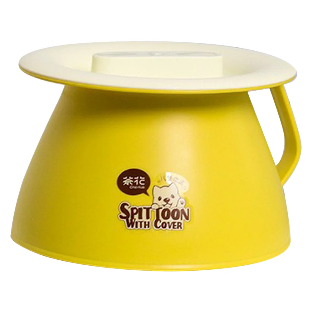 

Urine Bucket Toilet Bowl Spittoon with Cover Unisex Pot Portable Potty Plastic for The Elder Chamber