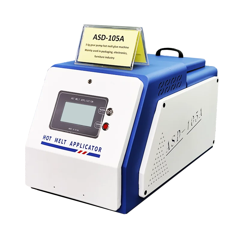 PUR Electric Manual Hot Melt Gluing Machine 5L Volume Gear Pump Beverage Wood Paper Plastic Food Packaging