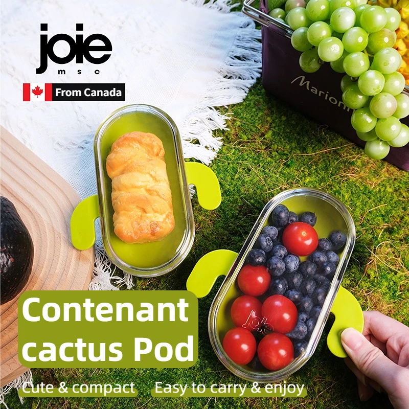 Joie Lunch Box Cantum Pod Fruit Box, Bento Box, Portable, Pique-nique, Cute Plastic Snack Box, Conserver la fraîcheur, Indispensable