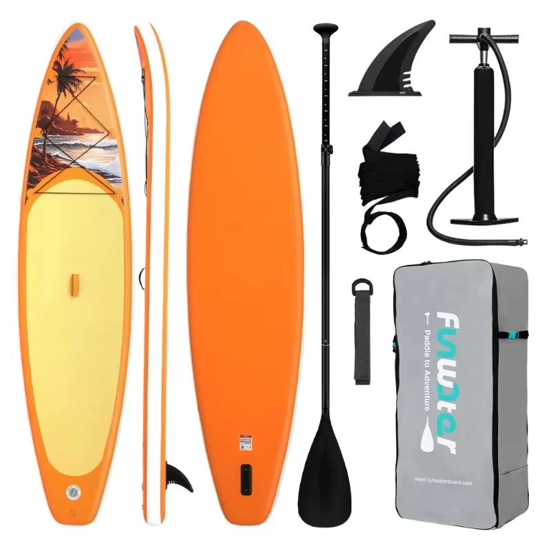 Funwater SUPFW54A ultraleichtes aufblasbares Paddleboard 350*84*15 Erwachsenen-Wasseryoga, Angeln, Reisen, Surfen, rutschfestes Paddleboard
