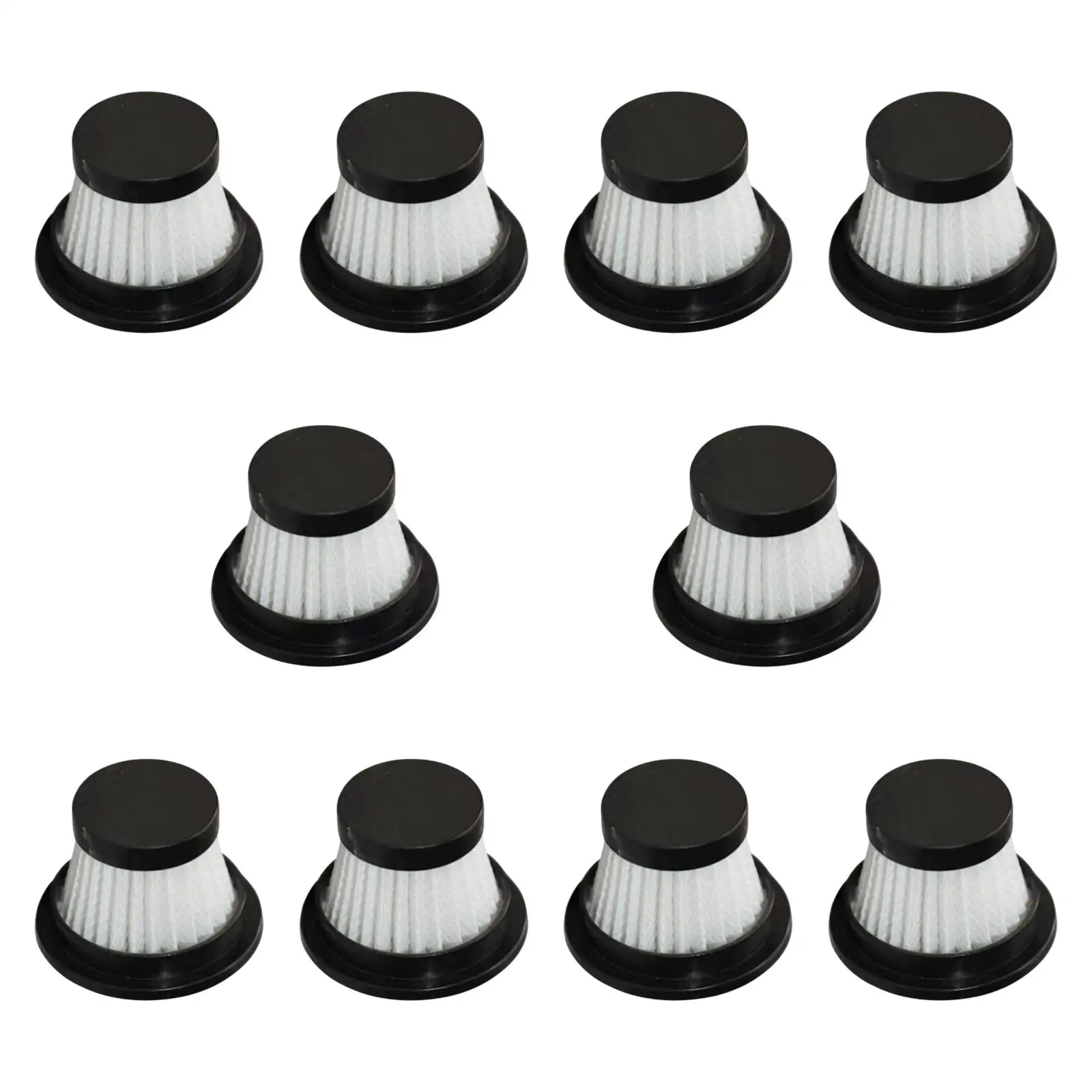 10 قطع فلتر بديل للمكنسة الكهربائية، فلتر من النوع المطوي، مرفق منزلي، فلتر HEPA قابل للغسل فقط للاستخدام اليومي