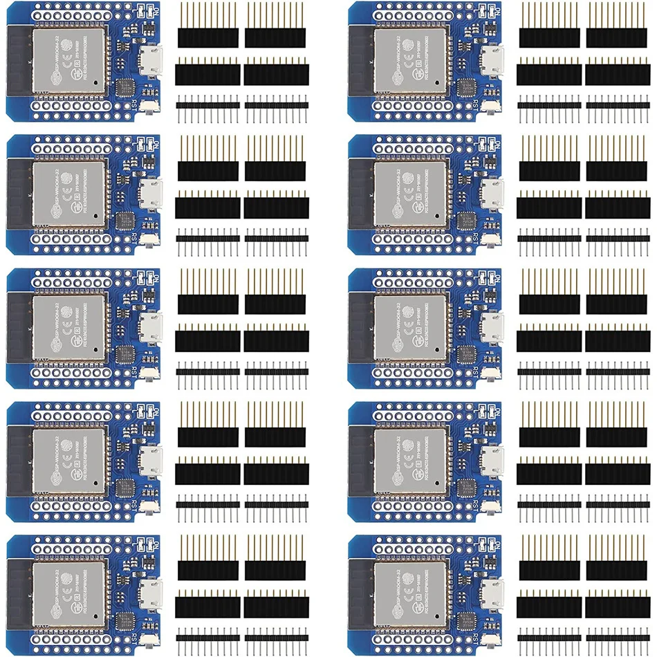 1/4/6/10PCS NodeMCU ESP32 ESP-WROOM-32 WLAN WiFi Bluetooth IoT Placa de Desenvolvimento 5V Compatível para Arduino