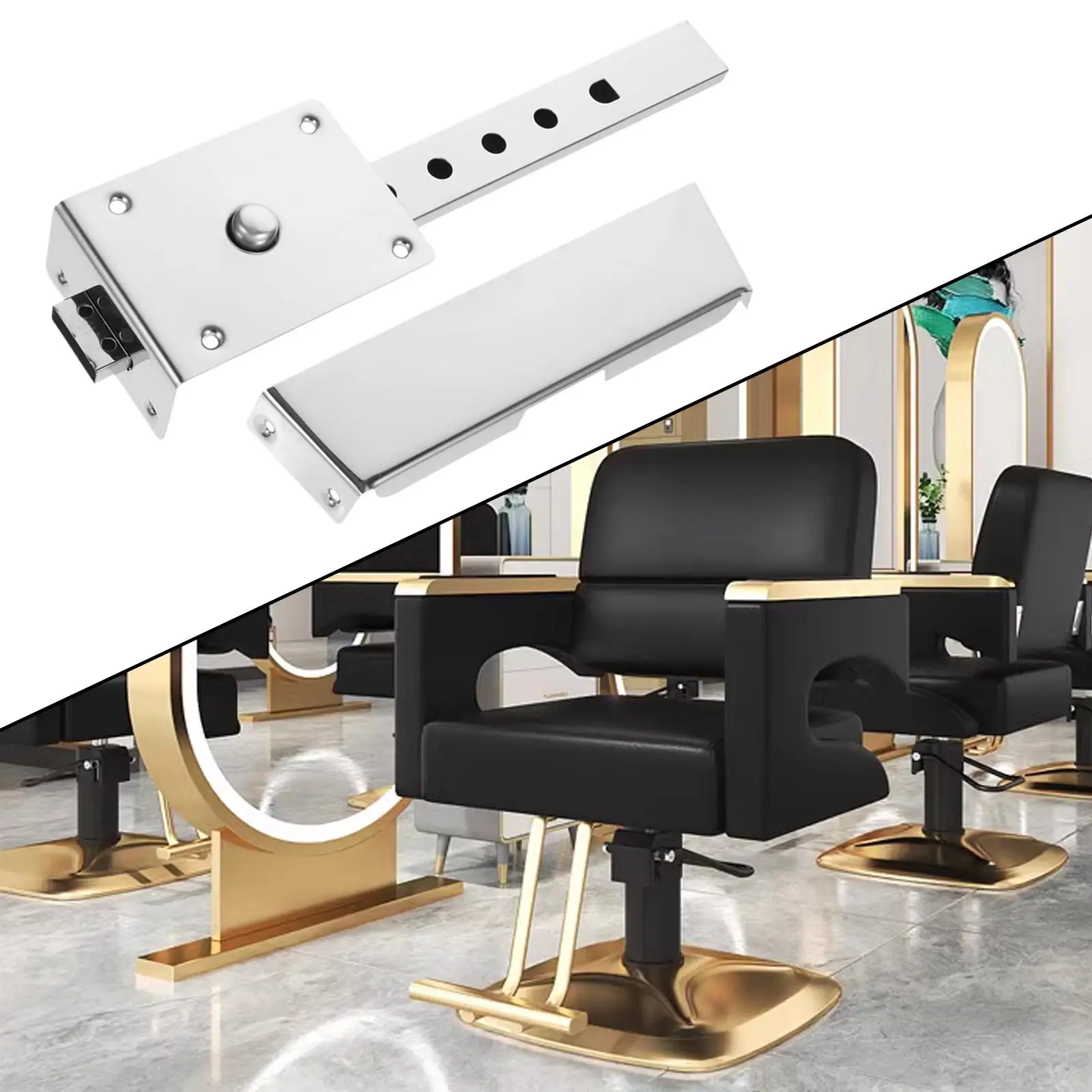 

Barber Chair Headrest Bracket Easy Installation Lightweight Headrest Support