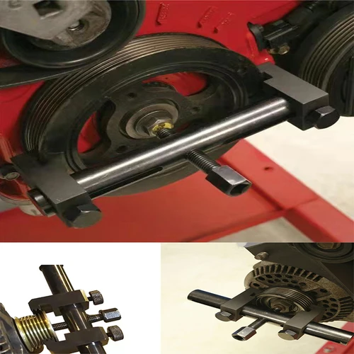Imagen 1 del producto 1 Juego de extractor para polea motriz acanalada, removedor de cigüeñal, herramienta de reparación de automóviles