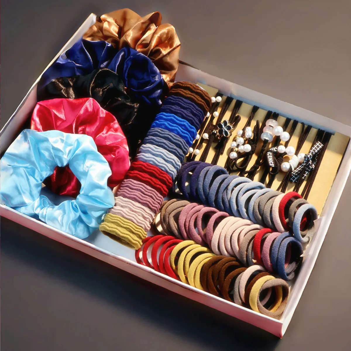 Women's Large Intestine Hair Ring, Hair Accessory Tool, Hair Braiding Device, Corrugated Hair Ring, Hair Accessory Set.