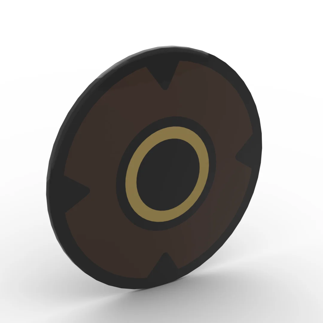 Kleine deeltjesbouwsteen MOC 75902pr0034 pb27 101769 p06 beeldje handheld schild middeleeuws