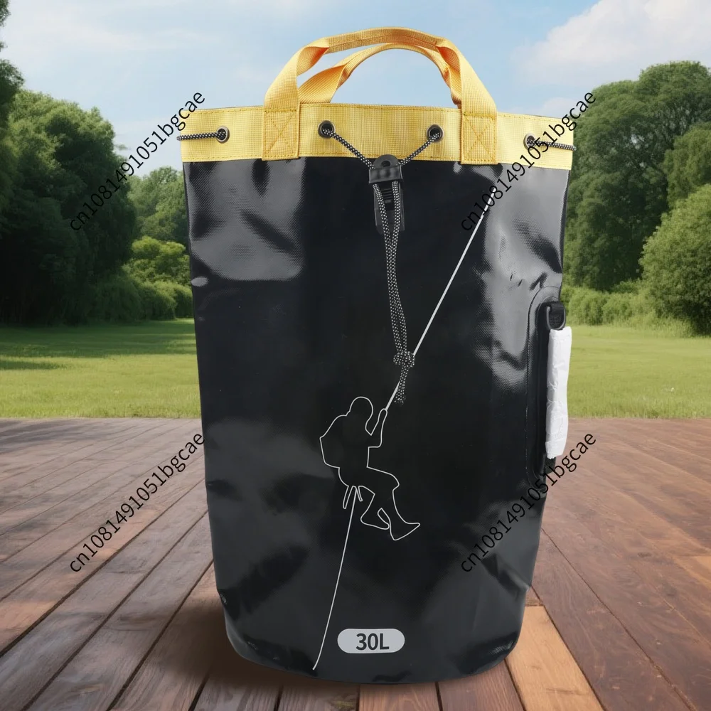 Outdoor Climbing Rope Bag Drainable Thicken Rescue Gear Bag Large Capacity Portable Arborist Equipment for Mountaineering Hiking