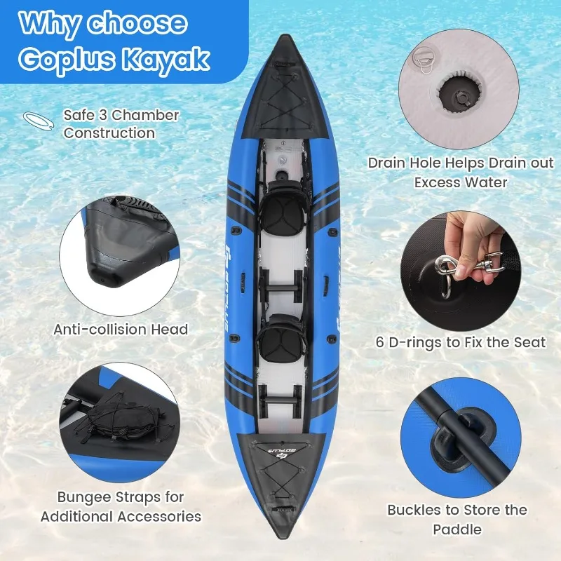 Goplus Inflatable Kayak 4