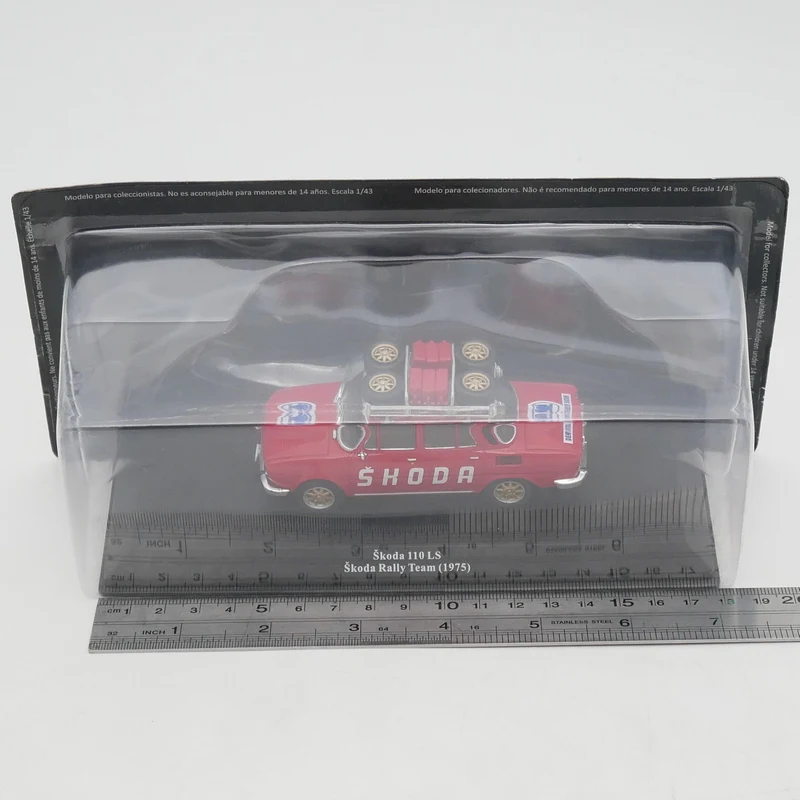 

Diecast Ixo 1:43 Scale Skoda 110 LS 1975 Skoda Rally Team Support Car Alloy Car Model Collectible Toy Gift Souvenir Display