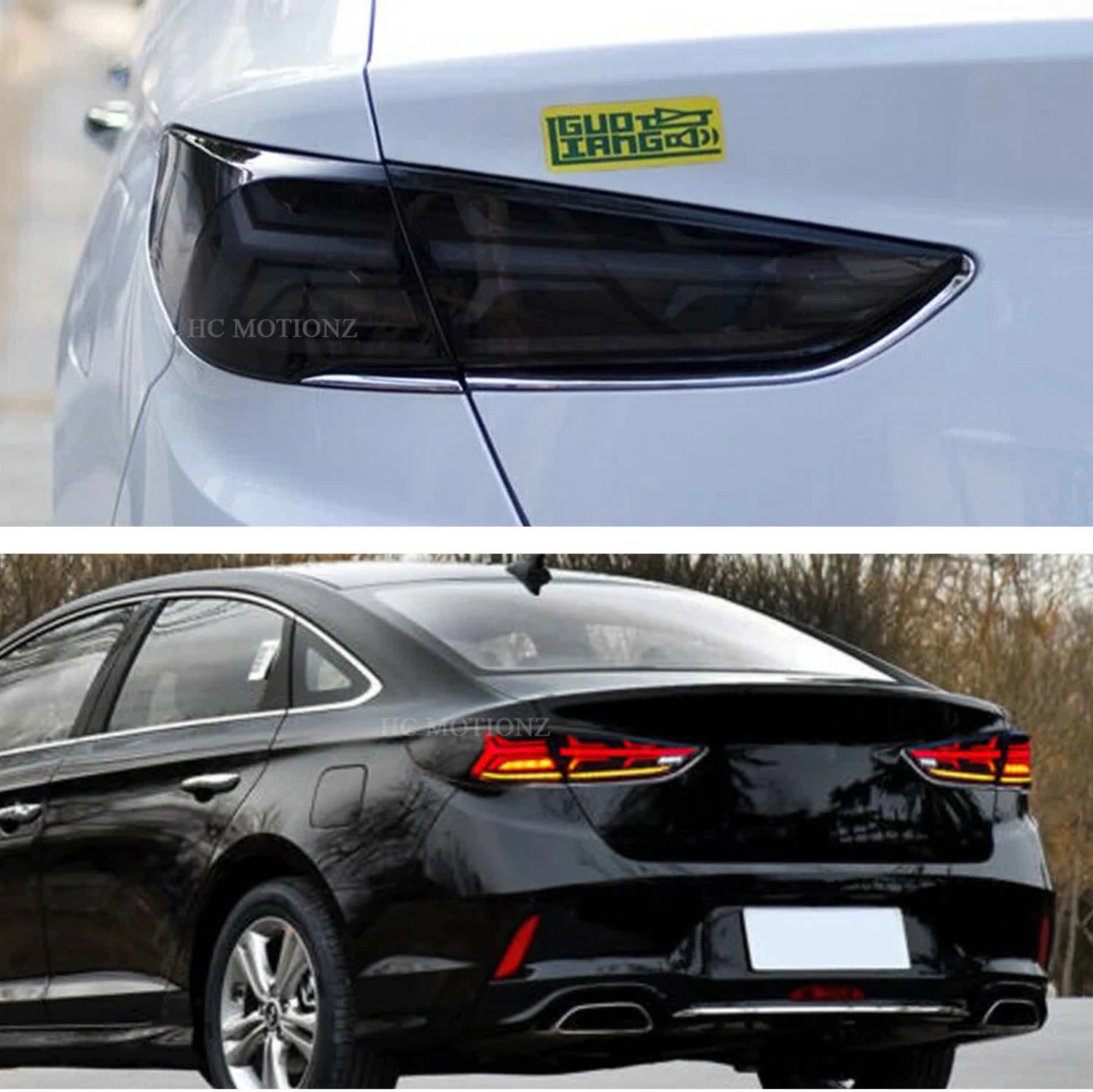 HCMOTIONZ مجموعة مصابيح خلفية LED لشركة هيونداي سوناتا 2017-2019 DRL ملحقات المصابيح الخلفية للسيارة أضواء خلفية الولايات المتحدة الشحنة #2
