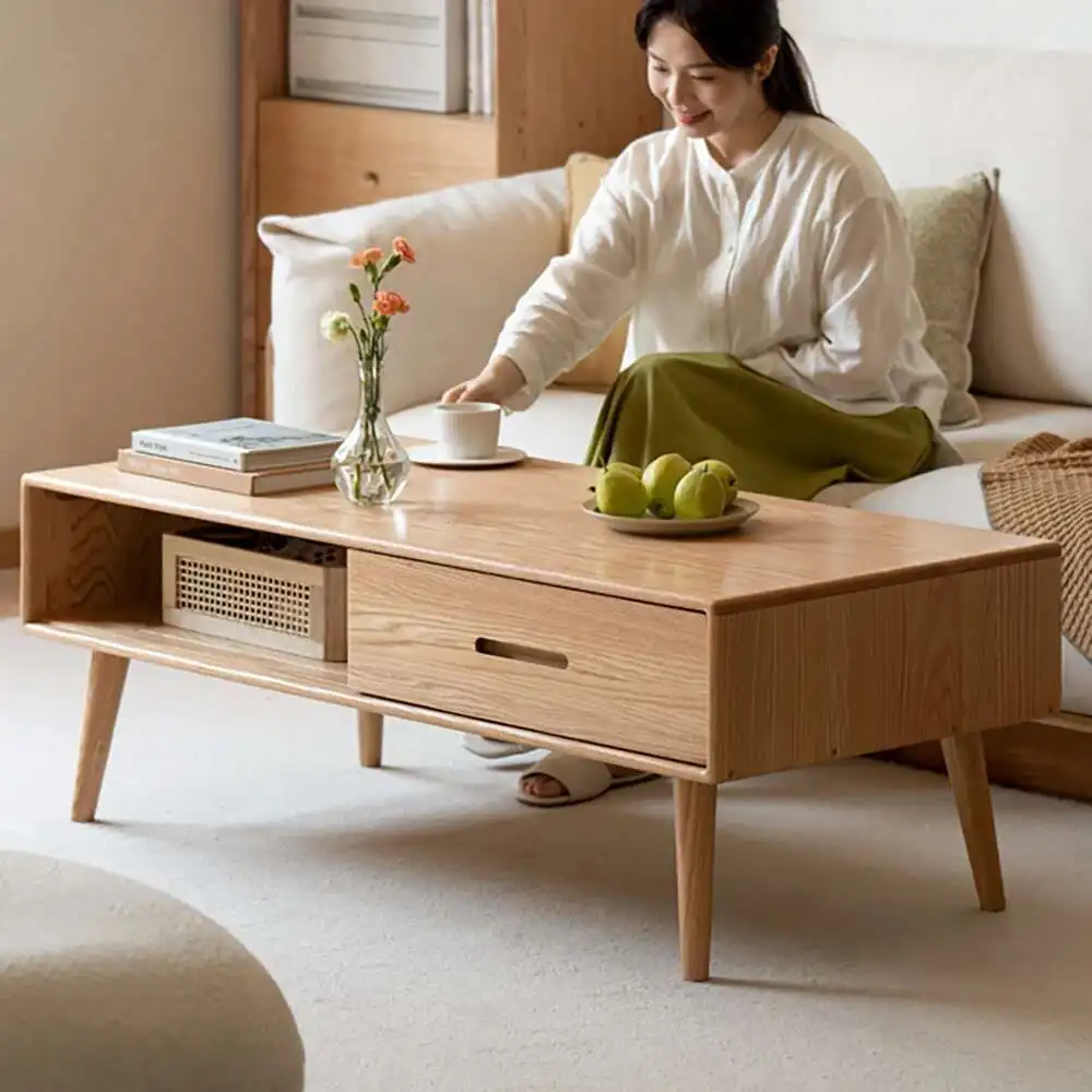 

Nordic Living Room Coffee Table Wood Decor Square Luxury Coffee Tables Minimalist Modern Stolik Kawowy Living Room Furniture