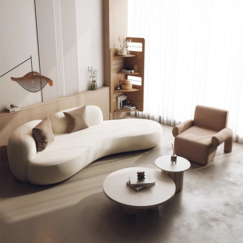 

Semicircular curved special-shaped sofa small apartment reception office rest area hotel beauty salon clothing store sales