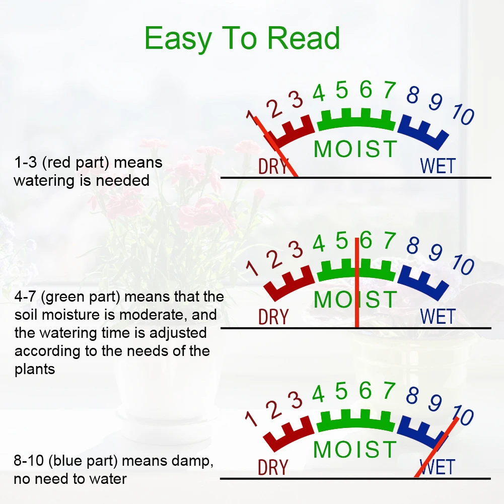 Mini Flower Potted Soil Analyzer Moisture Meter Hygrometer Tester Garden Plant Flower Soil Analyzer Analysis Instrument