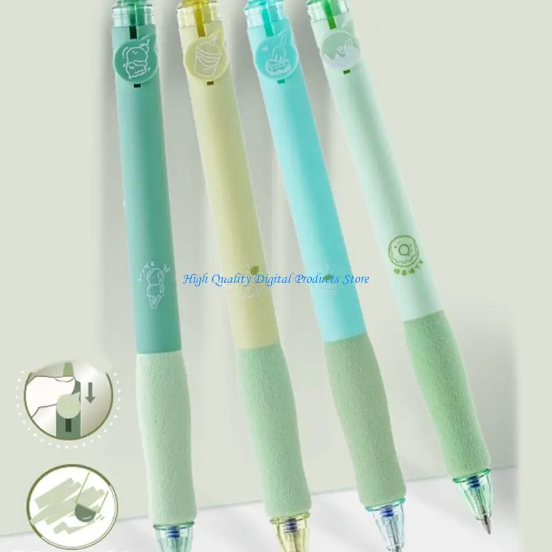 U2JE 4Pcs Erasable Gel Pen Retractable Gel Inks Pen 0.5MM for Classroom Note Taking