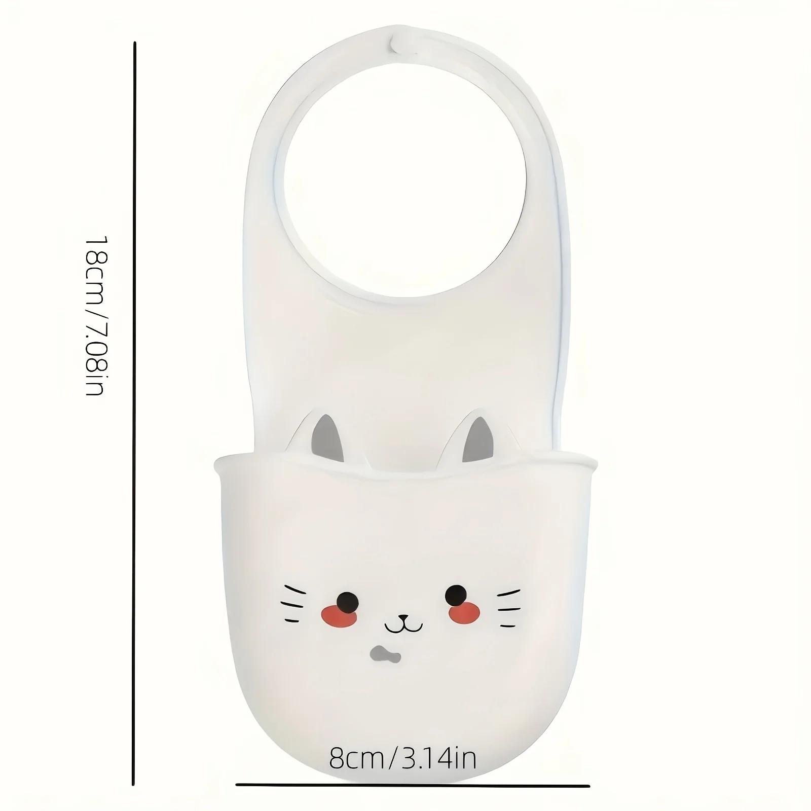 1 Cat Water Basin Drain Basket Hanging Bag Dishwashing Sponge Faucet Organizer Shelf Kitchen Utensil Sink Hole-Free Hanging Bask view 3