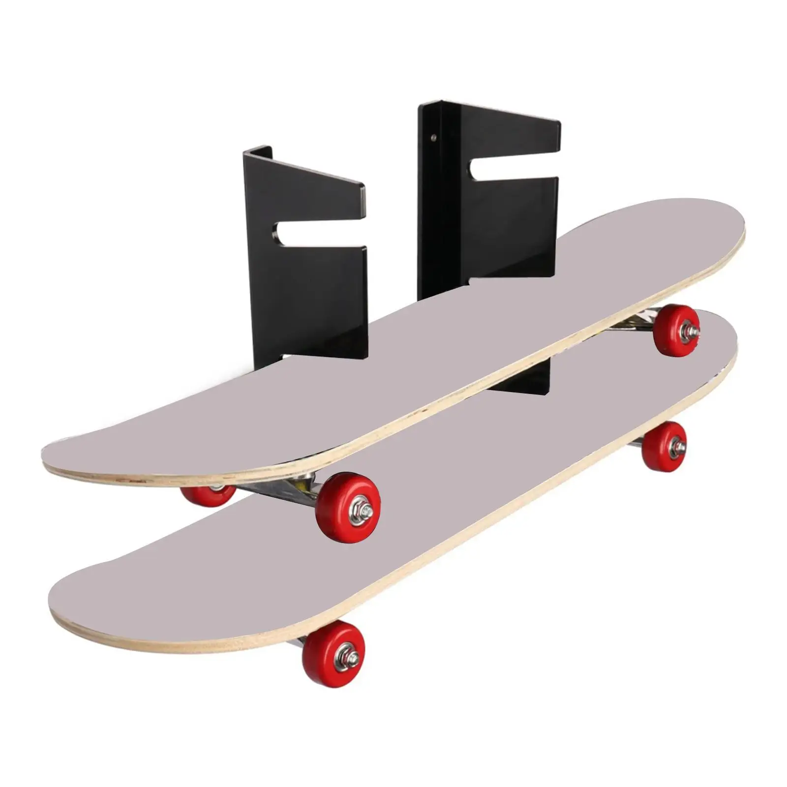 Space Saving Wall Mounted Surfboard Rack Acrylic Skateboard Storage Display Hanger Three Layer Holder for Home
