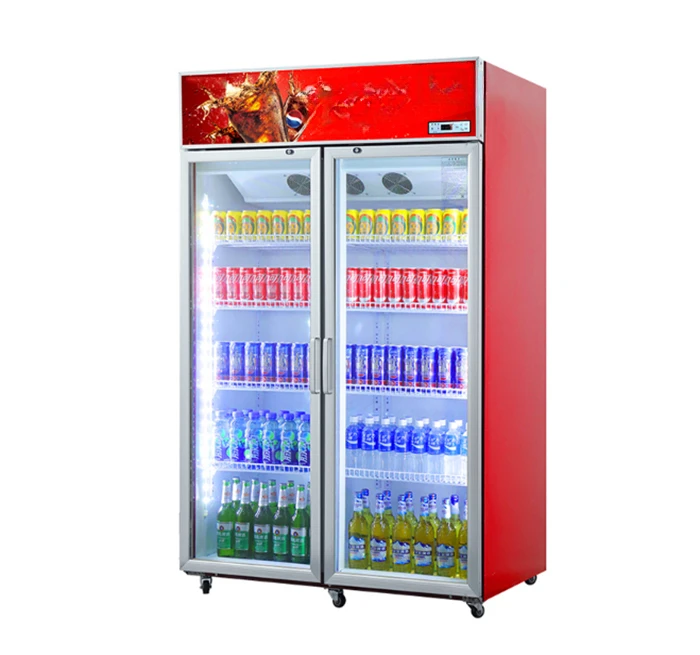 Energy Saving Commercial Freezer Glass Door Display Freezer