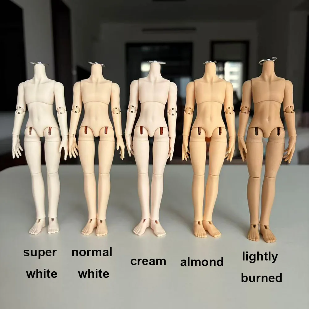 Asi 3.0 BJD Doll Body 14cm Normal Version Super Flexible Doll OB11 1/12 Blind Box Replacement Body Fit GSC Heads