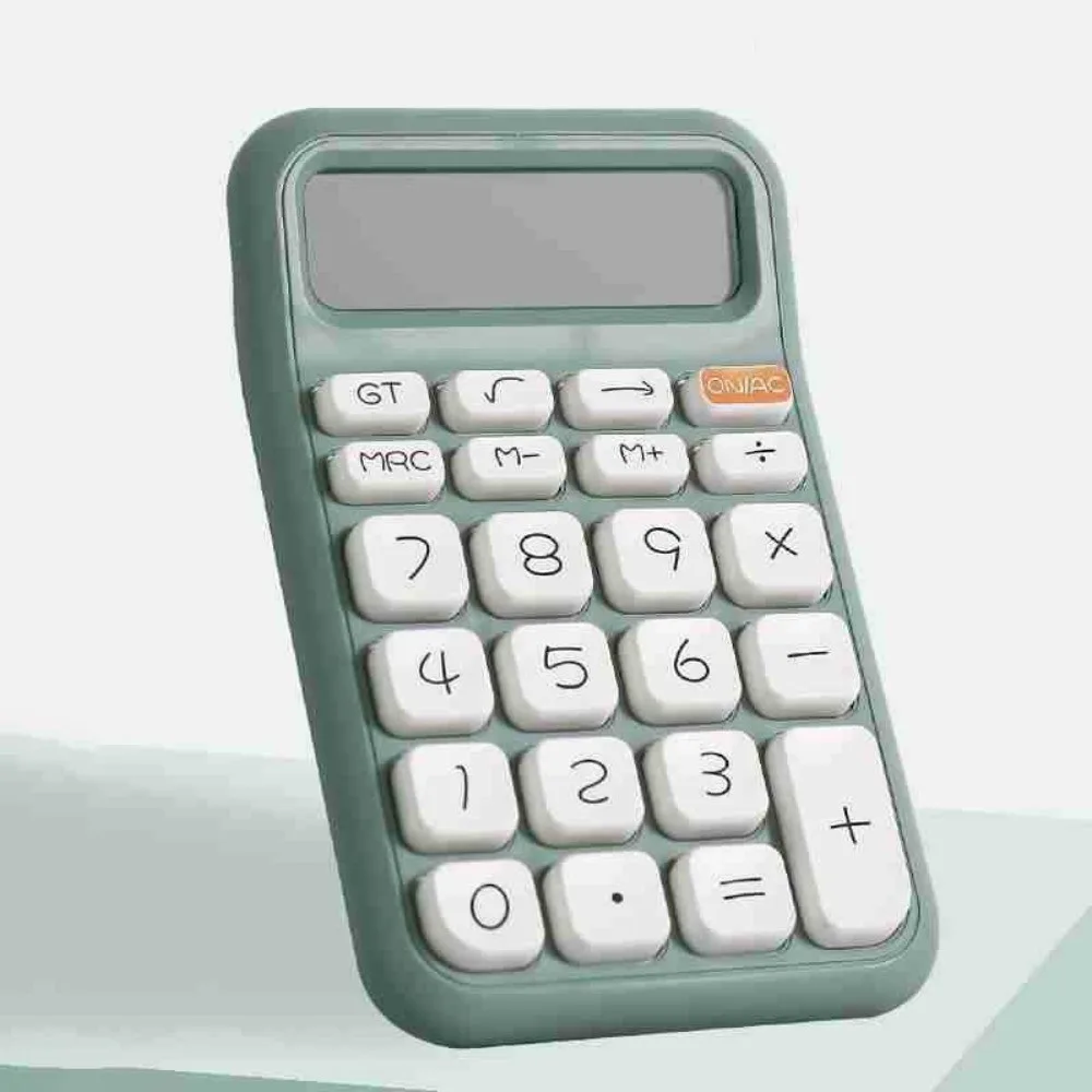 

12 Digits Small Calculator Accounting Tools Portable Arithmetic Calculator Candy Color Lightweight Student Calculator