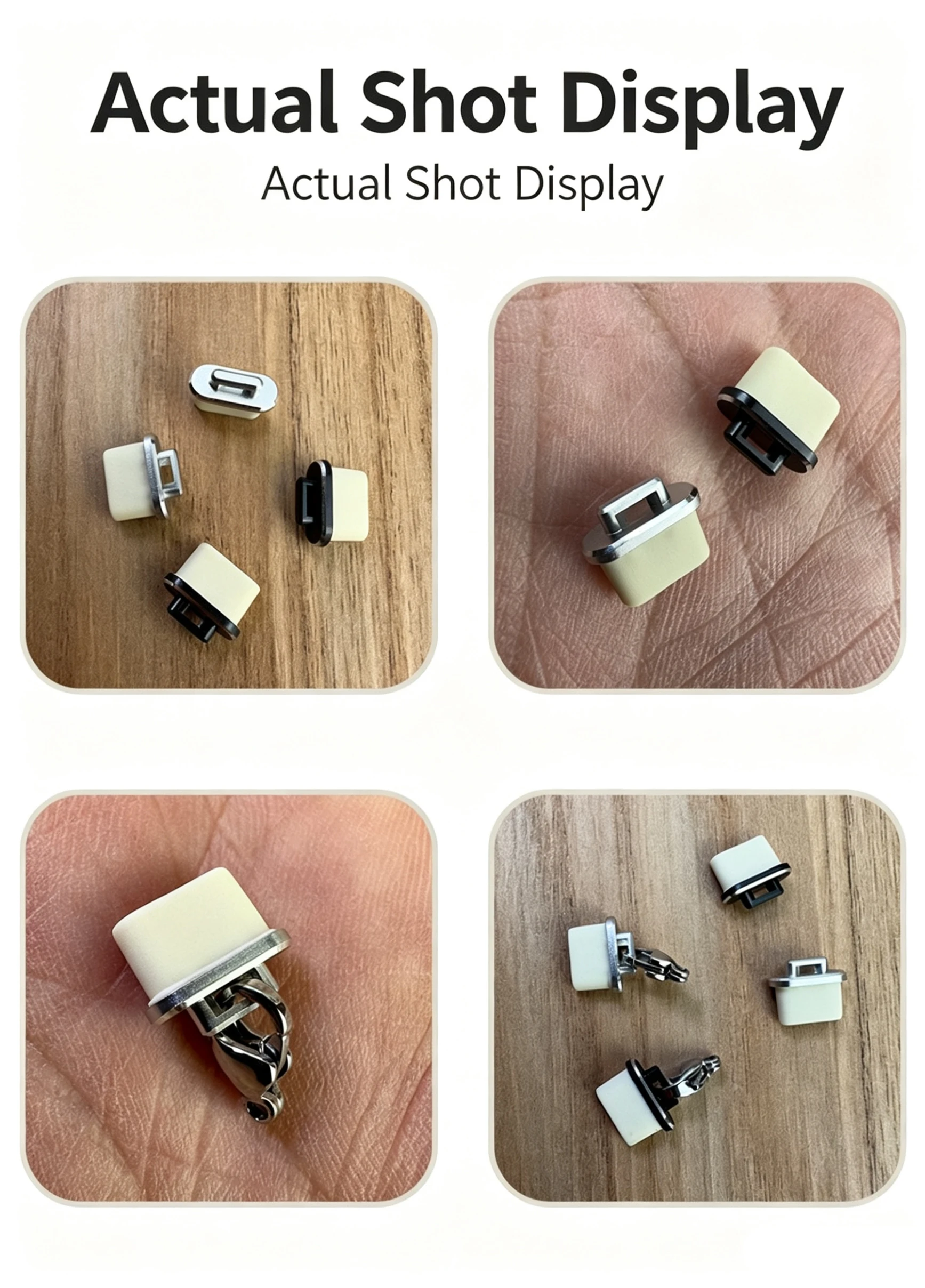 6/1Pcs Type C Charging Port Protector Stopper Cap Cover DIY Dust Plugs Pendant for iPhone 17 Samsung Anti-Dust Plug with Hole view 6