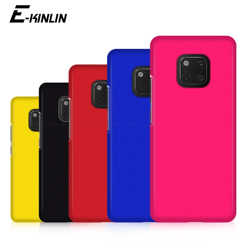 Funda de teléfono de plástico Mate Mate ultradelgada para HuaWei Mate 60 50 40 30 20X5G P60 P50 P40 P30 Pro Lite E Plus contraportada