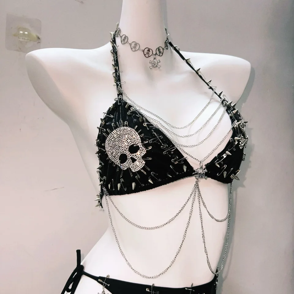 Gothic Tank Tops Punk Tank Tops y2k clothes y2k crop top gothic