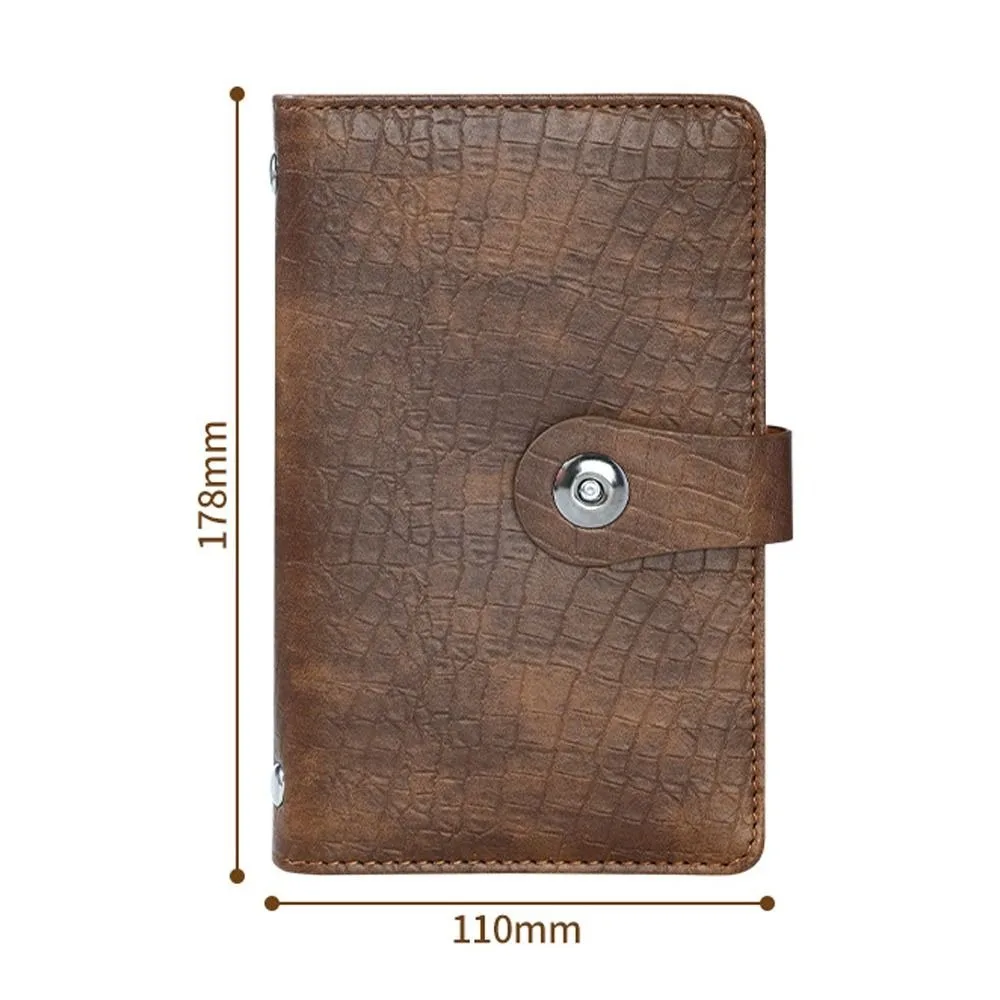 Patrón de cocodrilo 100 sobres Desafío de ahorro de dinero Mini carpeta reutilizable impermeable Desafío de ahorro Ahorre dinero