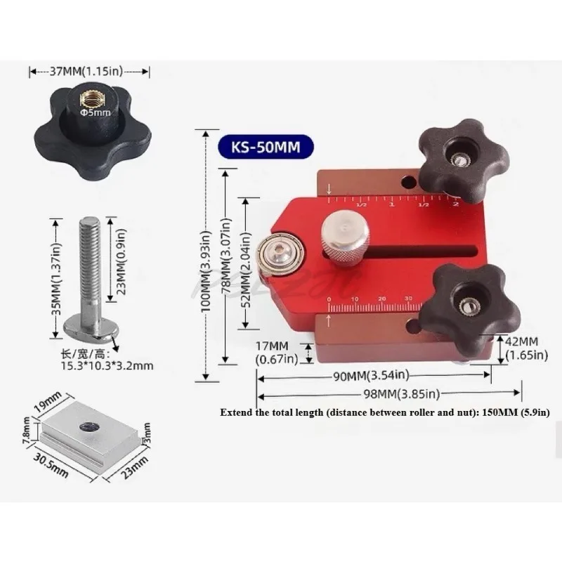 Inverted Workbench Board Cutting Limiter Positioning Block Woodworking Limit Tool Table Saw Cutting Bracket
