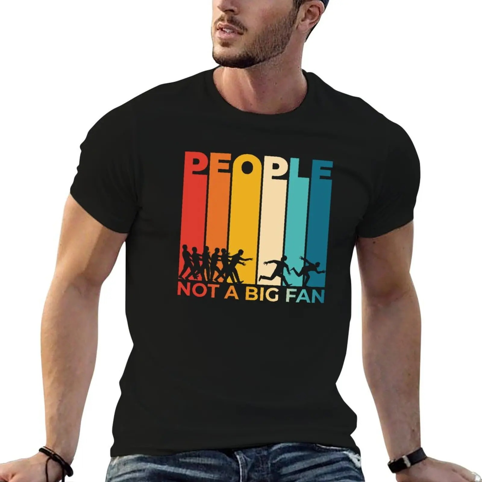 People Not A Big Fan - Not A Fan Of People - Introverted T-Shirt anime t shirts oversize T-Shirt