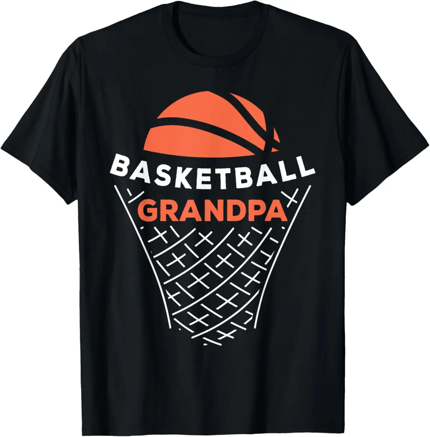 Basketball Grandpa Bball Lover Best Grandfather Ever Hooper T-Shirt