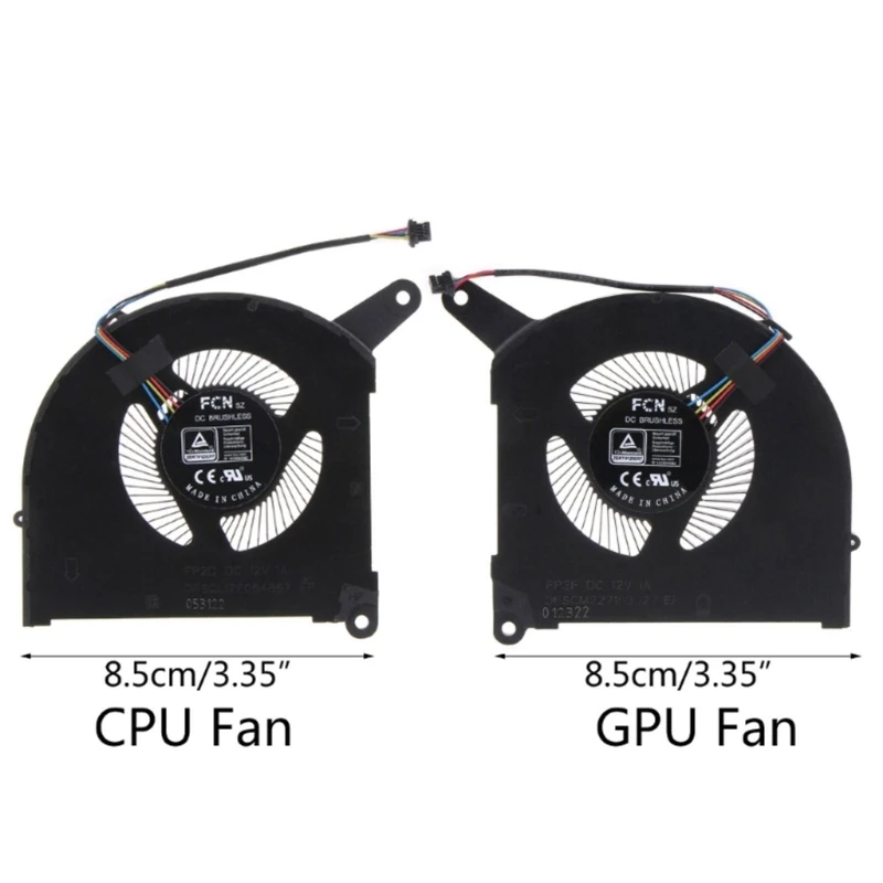 CPU GPU Radiateur 12V 1A 4pin Ventilateur Refroidissement Pour Ordinateur Portable Pour GIGABYTE AERO 16 17 YE5 XE5 RP86YE