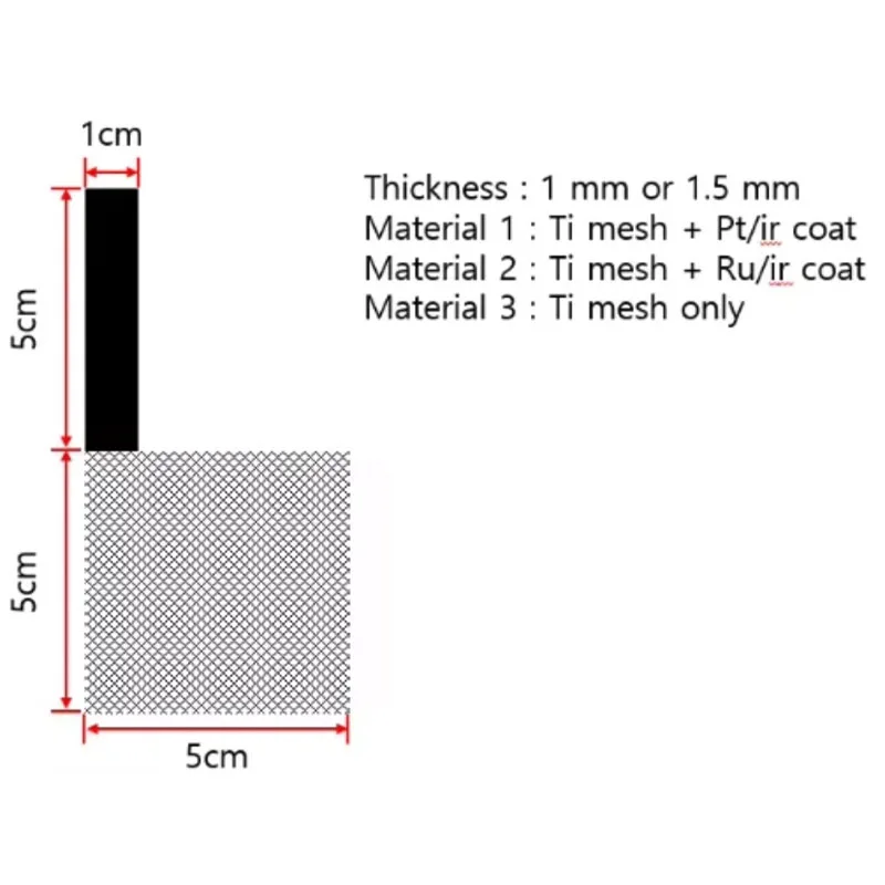 Titanium Anode Mesh 3Pieces like the picture