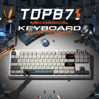 Darmoshark TOP 87 Wireless Mechanical Keyboard Hot Swappable RGB Tri-Mode Bluetooth 2.4g Customized Gaming Keyboard
