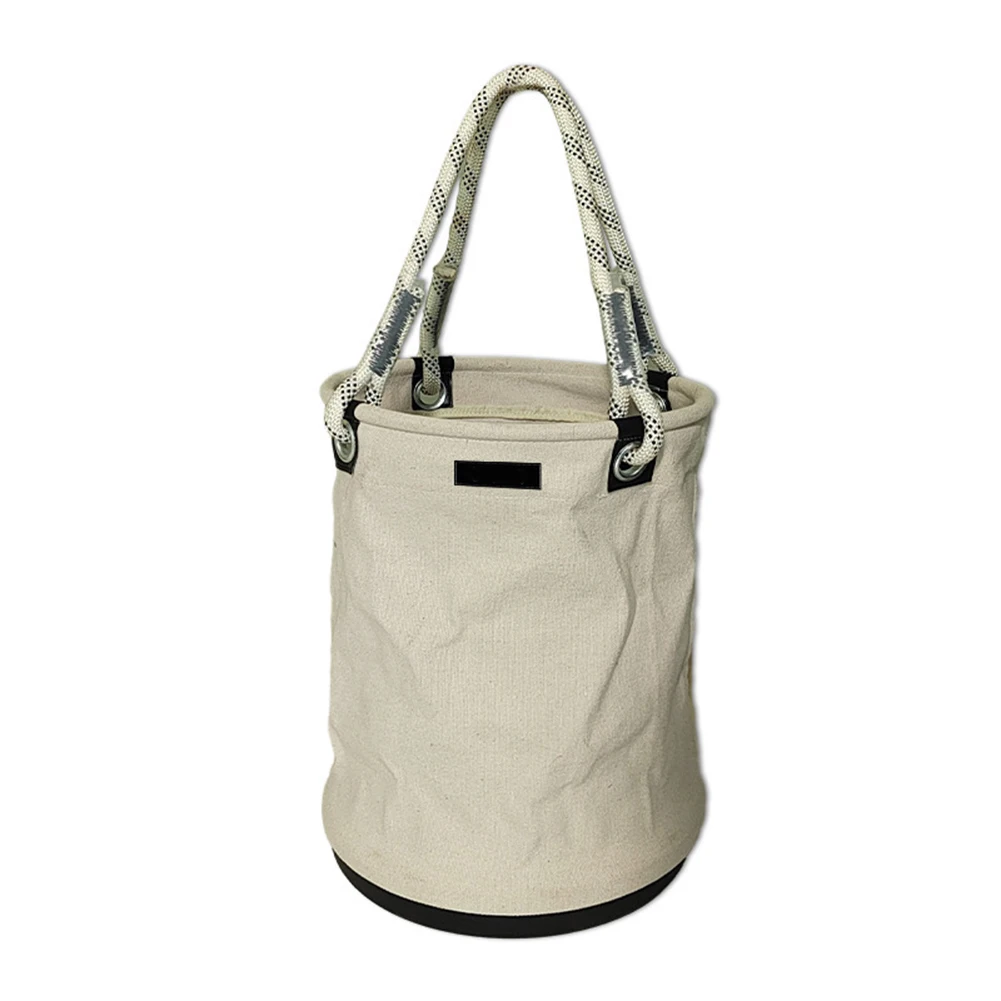 Canvas Utility Tool Bucket Plastic Bottom Reliable Tool Storage Solutions Straight Wall Bucket Thickened Applications