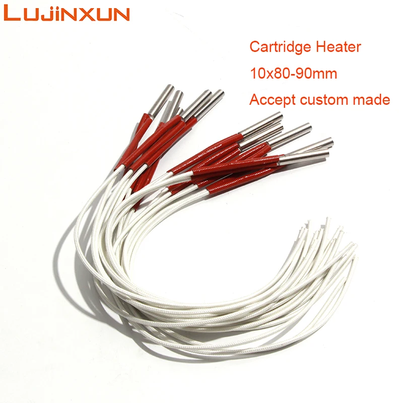 LUJINXUN картриджные нагреватели высокой плотности 10x80 мм 10x90 мм 250-290 Вт 380 В/110 В/220 В 304 индукционный нагреватель из нержавеющей стали 5 шт. LUJINXUN картриджные нагреватели высокой плотности 10x80 мм 10x90 мм 250-290 Вт 380 В/110 В/220 В 304 индукционный нагреватель из нержавеющей стали 5 шт.