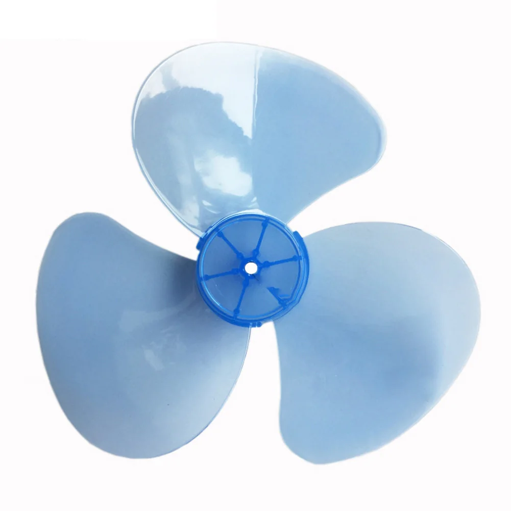 3 Leaves Fan Blade Plastic Fan Blade Home Cooling 8mm Diameter Central Round Hole Easy Installation Powerful Airflow