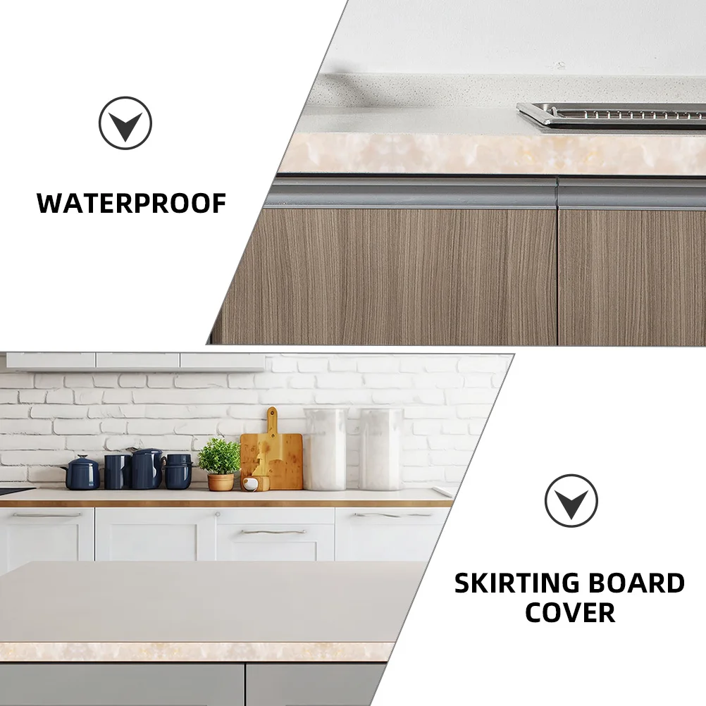 2 لفات من الرخام ذاتية اللصق غطاء لوح التفاف مرن لتزيين جدران اللوح وخلفية غرفة المعيشة #4