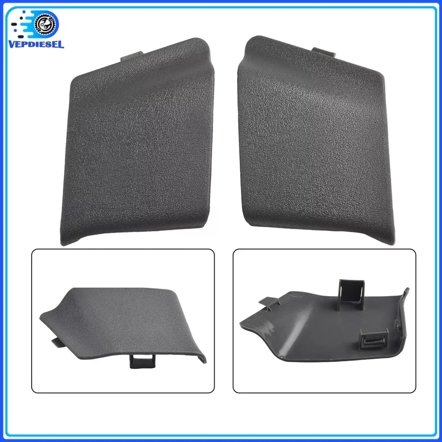 

Комплект (левый+правый) накладок на крепления ремней безопасности, серый, 1CM48BD5AB, 1CM49BD5AB, для Dodge Ram 2006-2008, автозапчасти