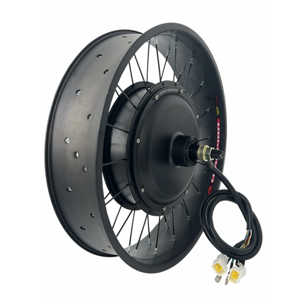 NBpower 170/190mm Dropout 48-72V 5000W BLDC Hub Motor Fat Ebike Snow Bike Conversion Kit 20/24/26x4.0 Dual Mode 100A controller - view 5