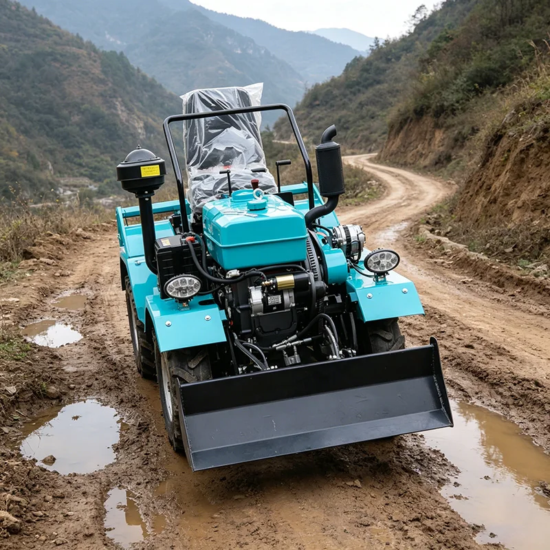 

Customized New Design Four Wheel Tractor, Wheel Rotary Tiller & Small Farm Plowing Machine