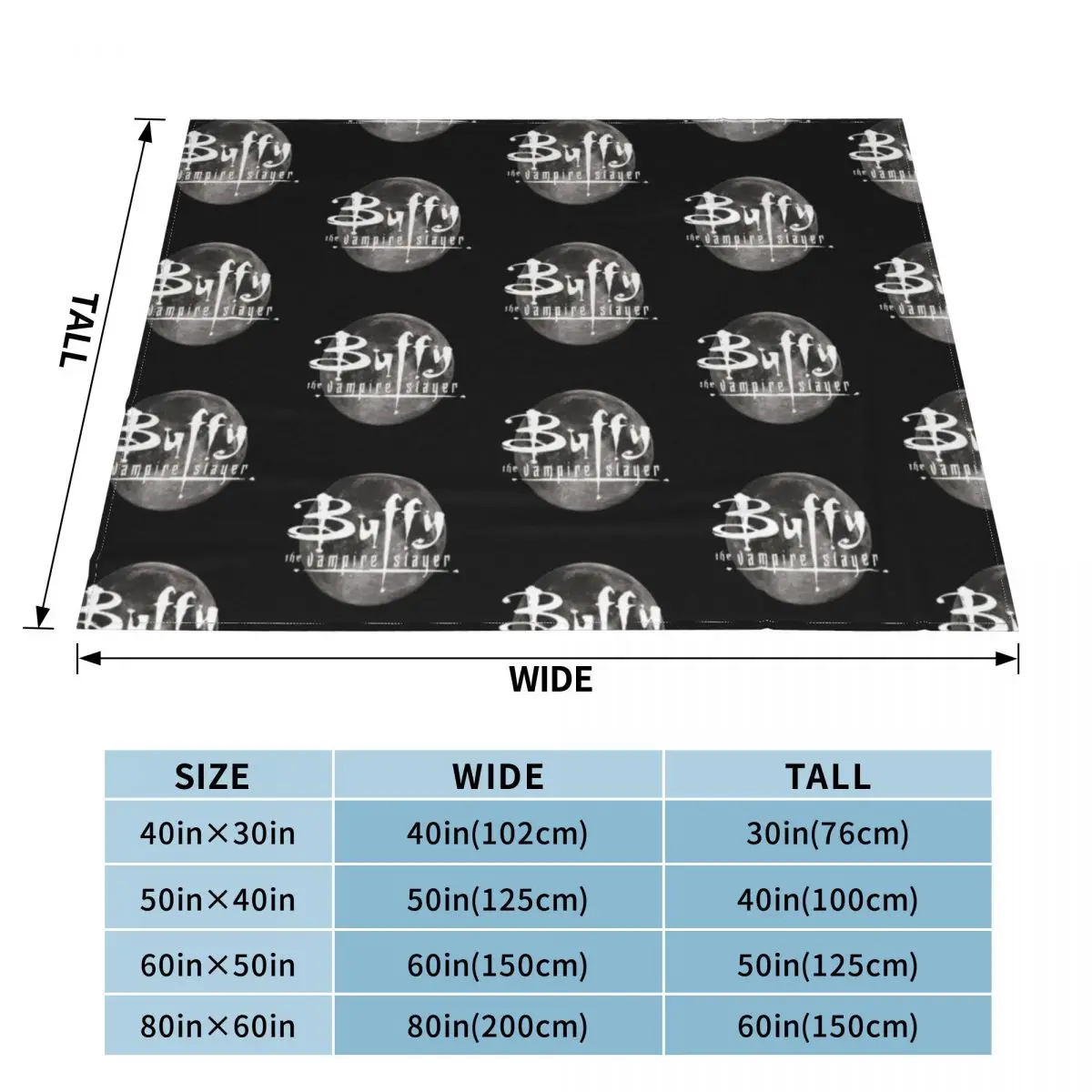 BUFFY MOON Throw Blanket halloween Luxury Designer for winter Camping Blankets