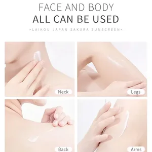 كريم مرطب Laikou Sakura ، واقي من الشمس ، واقي من الشمس للوجه ، جل SPF50 ، غسول عازل ، كريم للوجه من الشمس أفضل 8 مبيعات لكريمات الاستلقاء تحت أشعة الشمس - رقم 7