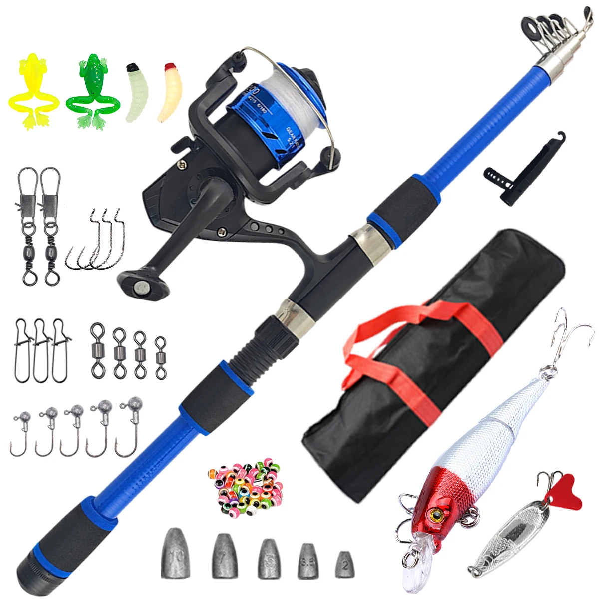 combo fishing rod for fresh and saltwater Purple Reel Designed to cover many bases for your freshwater and inshore needs Carbon Fiber Telescopic Fishing Rod