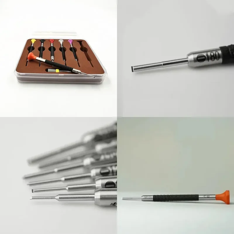 Brand For Watch Repair Tool 6PCS T-shaped Slip Watch Screwdriver Set with Spare Blade for Repairing with RLX Watches