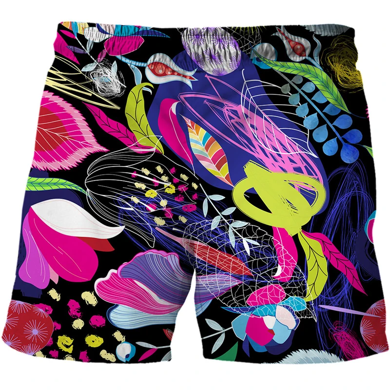 2021 summer Abstract animal 3D beach shorts Men's resort shorts anime shorts underwater world streetwear Sports pants NEW