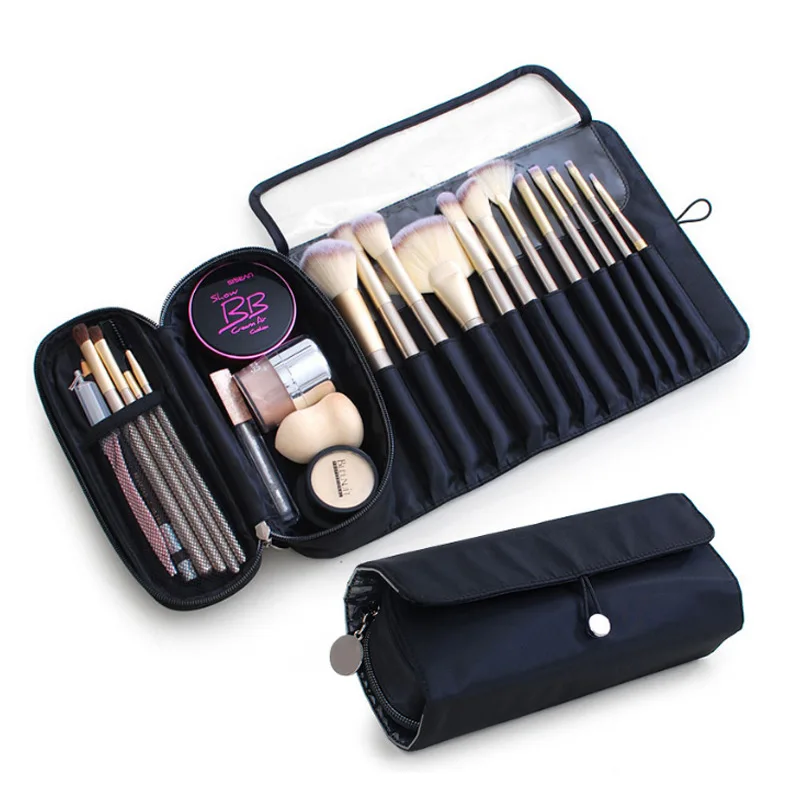 

12-20Hole Makeup Brush Bag Storage Pouch Portable Multifunctional Foldable Makeup New In Stock