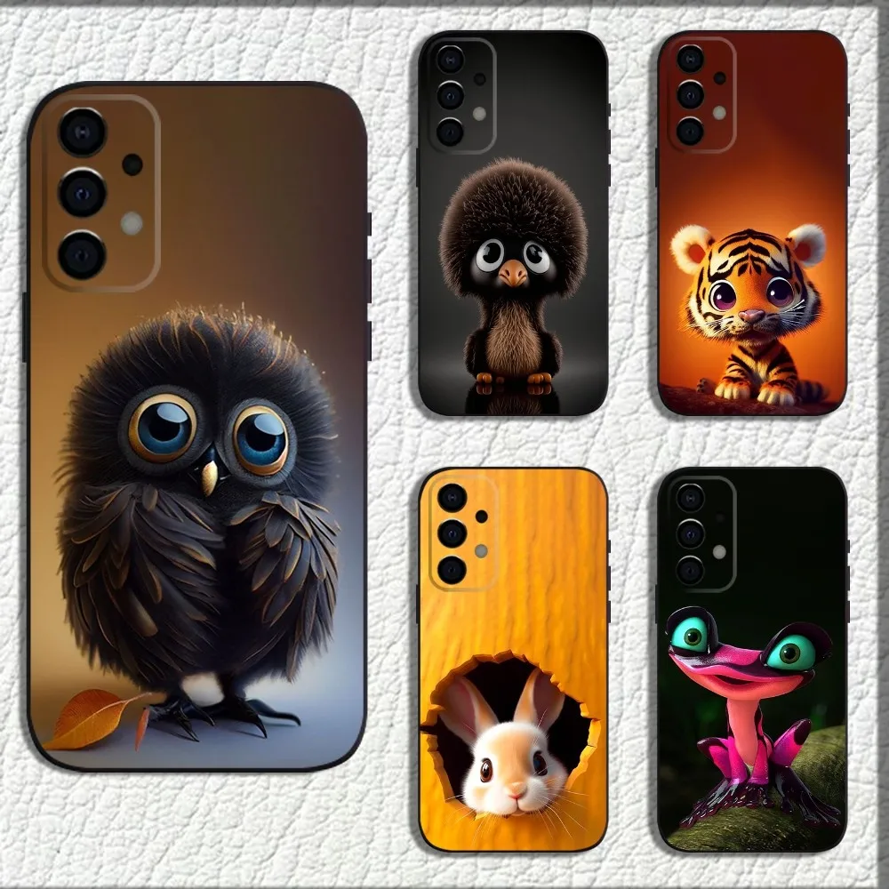 

Rabbit Spider Tiger Owl Bee Bird Phone Case For Samsung Galaxy A13,A21s,A22,A31,A32,A52,A53,A71,A80,A91 Soft Black Shell