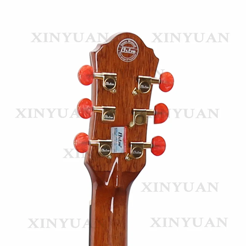 Acoustic Guitar, High End 40 Inch Professional Instrument with Solid Cedar Body, Mahogany Neck, High Glossy Surface and Excellen